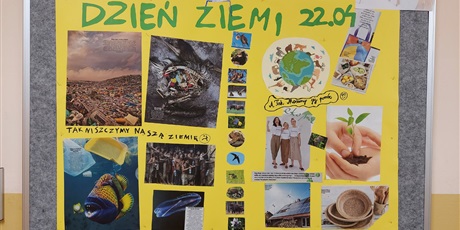 Powiększ grafikę: Plakat wykonany przez dzieci ze świetlicy na temat Dnia Ziemi
